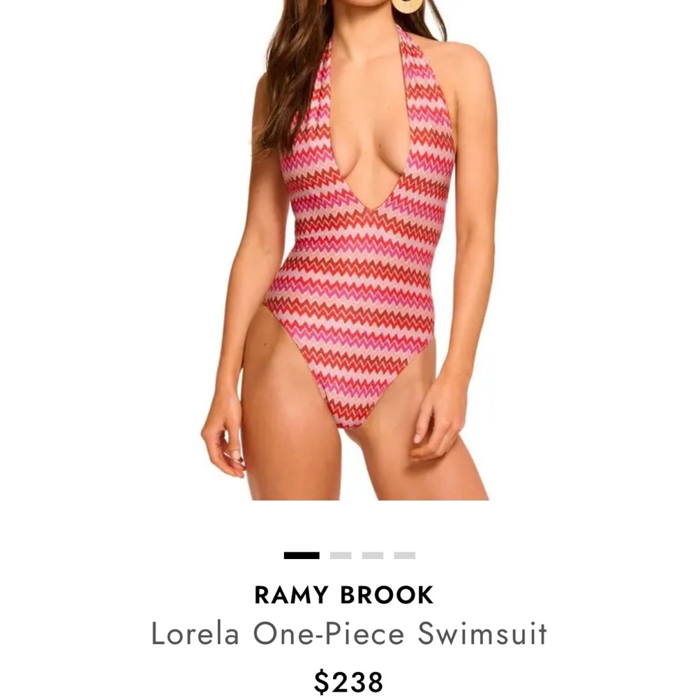 Ramy Brook Red and Pink One-Piece Swimsuit
